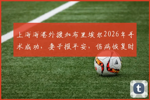 上海海港外援加布里埃尔2026年手术成功，妻子报平安，伤病恢复时间及对球队影响分析